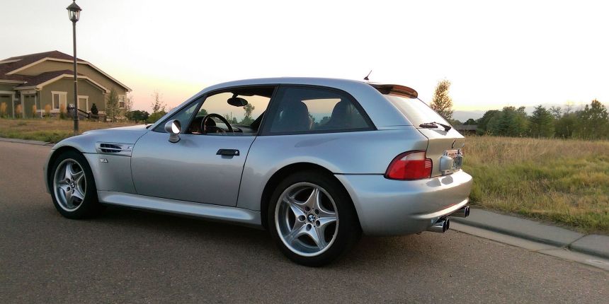 1999 BMW M Coupe in Arctic Silver over Estoril Blue