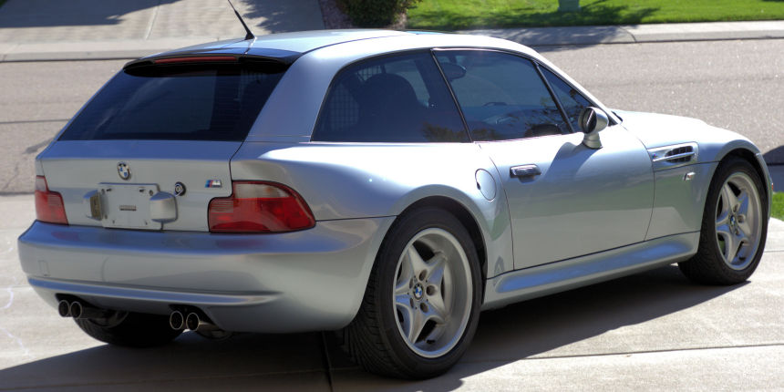 1999 BMW M Coupe in Arctic Silver over Black