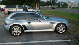 2000 BMW M Coupe in Arctic Silver over Black