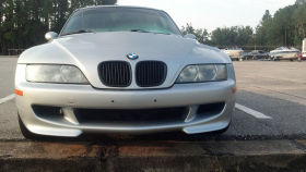 2000 BMW M Coupe in Arctic Silver over Black