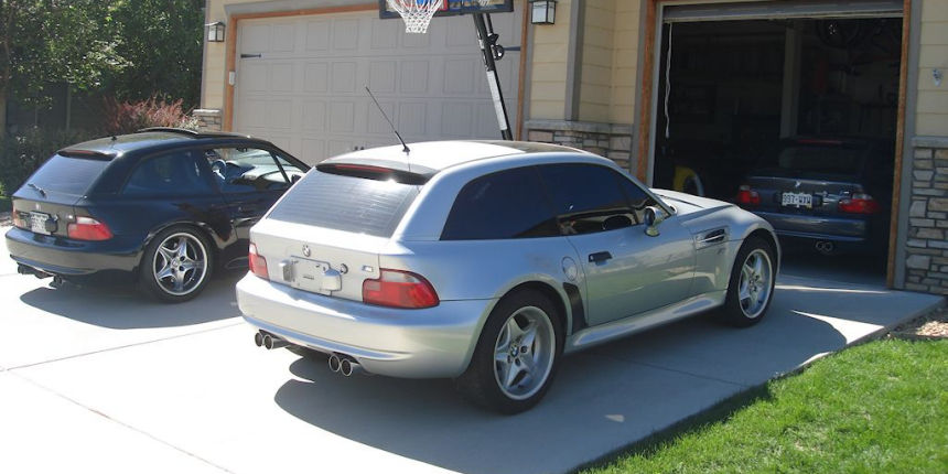 1999 BMW M Coupe in Arctic Silver over Black