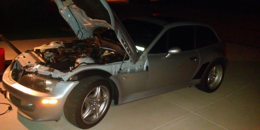 1999 BMW M Coupe in Arctic Silver over Black