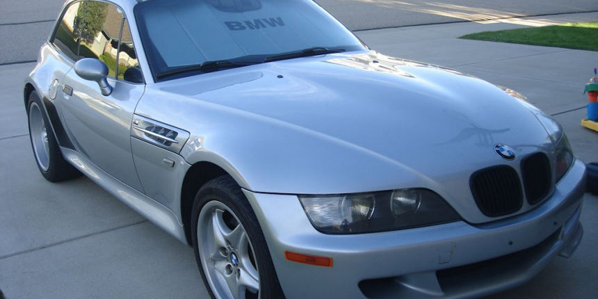 1999 BMW M Coupe in Arctic Silver over Black