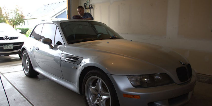 1999 BMW M Coupe in Arctic Silver over Black