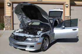 1999 BMW M Coupe in Arctic Silver over Black