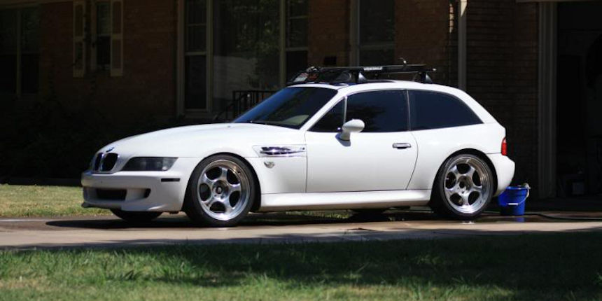 2000 BMW M Coupe in Alpine White over Dark Beige