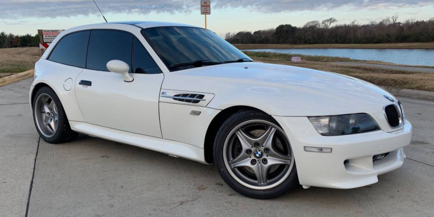 2000 BMW M Coupe in Alpine White over Dark Beige