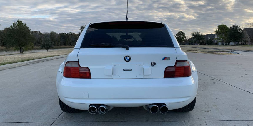 2000 BMW M Coupe in Alpine White over Black