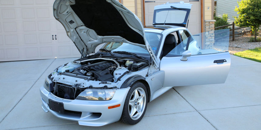 1999 BMW M Coupe in Arctic Silver over Dark Gray