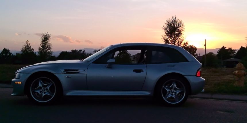 1999 BMW M Coupe Arctic Silver over Estoril Blue