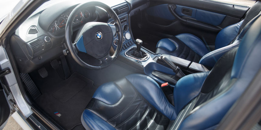 1999 BMW M Coupe Estoril Blue Interior