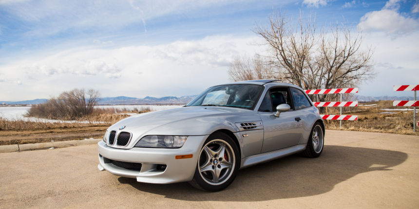 1999 BMW M Coupe in Arctic Silver over Estoril Blue