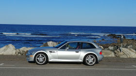 2000 BMW M Coupe in Titanium Silver over Imola Red