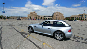 2000 BMW M Coupe in Titanium Silver over Imola Red