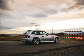 2000 BMW M Coupe in Titanium Silver over Imola Red