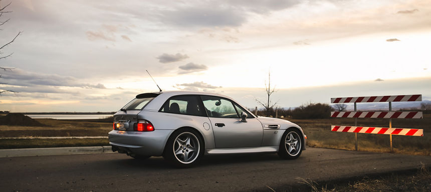 2000 BMW M Coupe in Titanium Silver over Imola Red