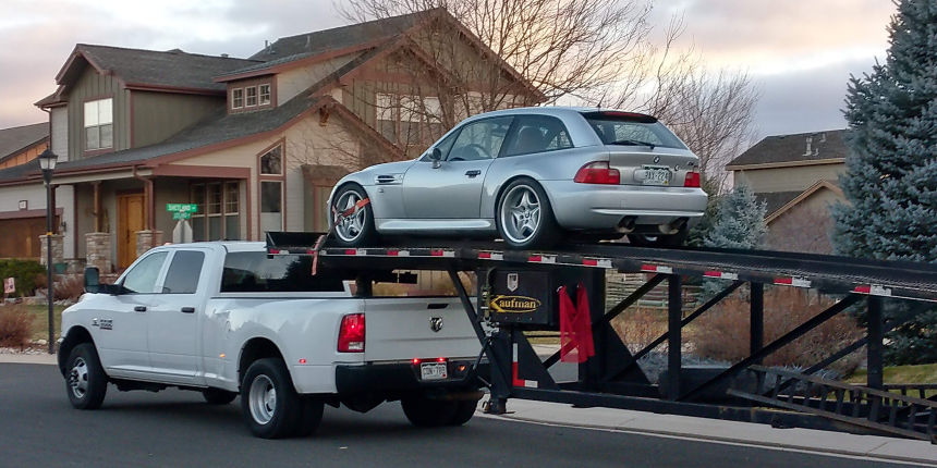 2000 BMW M Coupe in Titanium Silver over Imola Red