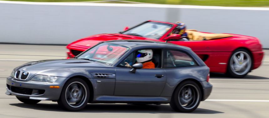 BMW M Coupe Steel Gray - Racing Ferrari 355 F1 Spyder