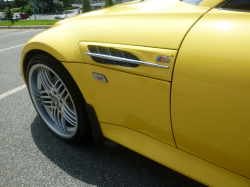 2000 BMW M Coupe in Dakar Yellow 2 over Black Nappa - Side Detail