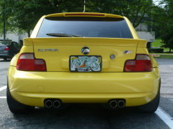 2000 BMW M Coupe in Dakar Yellow 2 over Black Nappa - Back