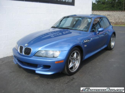 2002 BMW M Coupe in Estoril Blue Metallic over Estoril Blue & Black Nappa - Front 3/4