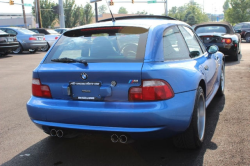 2002 BMW M Coupe in Estoril Blue Metallic over Estoril Blue & Black Nappa - Back