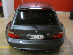 2002 BMW M Coupe in Steel Gray Metallic over Imola Red & Black Nappa - Back