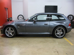 2002 BMW M Coupe in Steel Gray Metallic over Imola Red & Black Nappa - Side