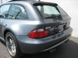 2002 BMW M Coupe in Steel Gray Metallic over Dark Gray & Black Nappa - Rear Detail