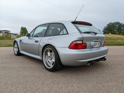 1999 BMW M Coupe in Arctic Silver Metallic over Estoril Blue & Black Nappa