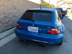 1999 BMW M Coupe in Laguna Seca Blue over Black Nappa