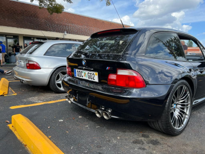 2000 BMW M Coupe in Cosmos Black Metallic over Imola Red & Black Nappa